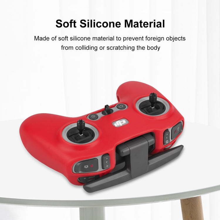 For DJI FPV Combo Remote Control PULUZ Silicone Protective Case(Red) - by PULUZ | Online Shopping South Africa | PMC Jewellery