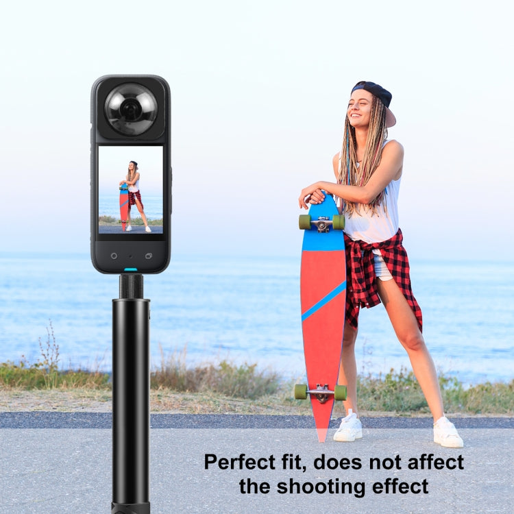 For Insta360 X3 PULUZ Lens Guard Optical Glass Protective Cover (Black) - free shipping - PMC Jewellery - Order now!