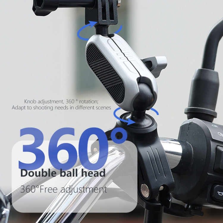 PULUZ Handlebar Arm Mount with Phone Clamp & Mount Adapter & Long Screw