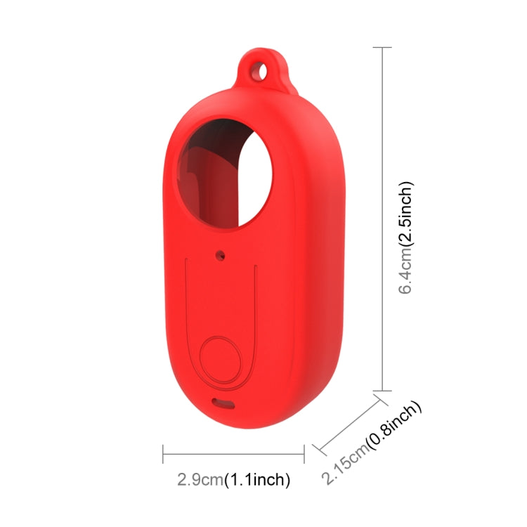 For Insta360 GO 3 PULUZ Camera Silicone Case with Lens Cover (Red)