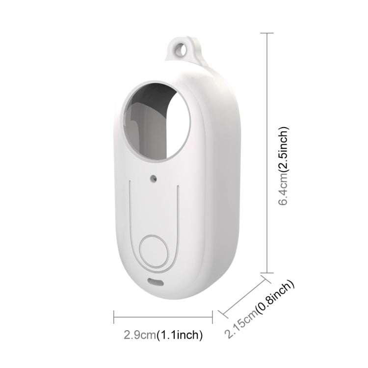 For Insta360 GO 3 PULUZ Camera Silicone Case with Lens Cover (White)
