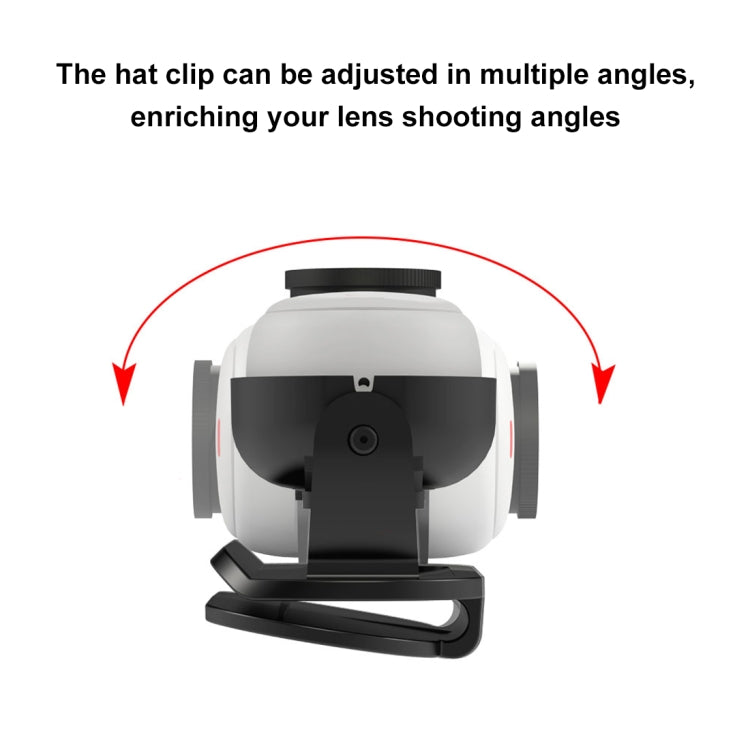 For Insta360 GO3 / GO 3S PULUZ Easy Clip Hat Clip Quick Release Clamp Magnetic Frame Fixed Mount (Black) - Mount & Holder by PULUZ | Online Shopping South Africa | PMC Jewellery | Buy Now Pay Later Mobicred