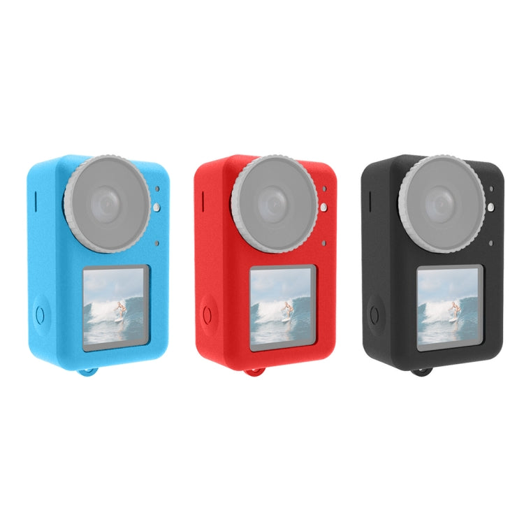 For DJI Osmo Action 4 / 3 PULUZ Silicone Protective Case with Lens Cap (Blue) - by PULUZ | Online Shopping South Africa | PMC Jewellery
