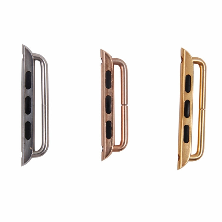 For Apple Watch 42 / 44 / 45mm Metal Strap Connector Metal Buckle, Pair(Silver) - Others by PMC Jewellery | Online Shopping South Africa | PMC Jewellery | Buy Now Pay Later Mobicred