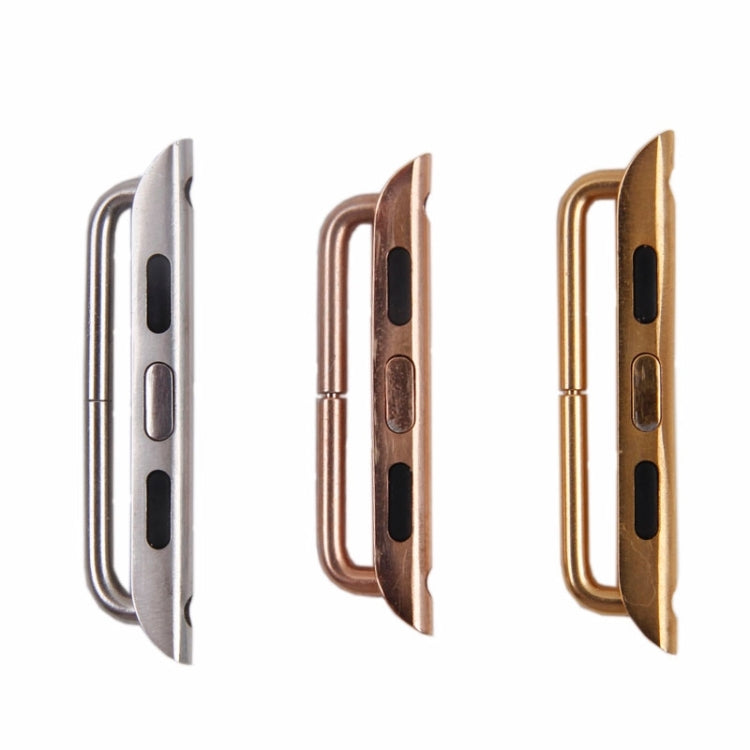 For Apple Watch 42 / 44 / 45mm Metal Strap Connector Metal Buckle, Pair(Silver) - Others by PMC Jewellery | Online Shopping South Africa | PMC Jewellery | Buy Now Pay Later Mobicred