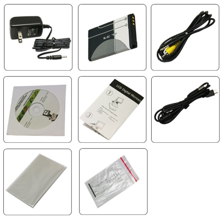 500X 5 Mega Pixels 3.5 inch LCD Standalone Digital Microscope with 8 LEDs, Support TF Card up to 32G (DMS-038M)(White) - free shipping - PMC Jewellery - Order now!