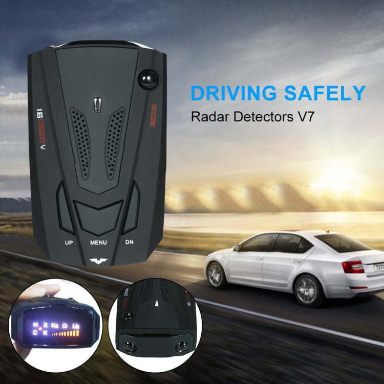 V7 Car Anti-Police Radar Detector 360 Protection Defense Laser Detection, Built-in Russian & English Voice Broadcast(Black) - Radar Detectors by PMC Jewellery | Online Shopping South Africa | PMC Jewellery | Buy Now Pay Later Mobicred