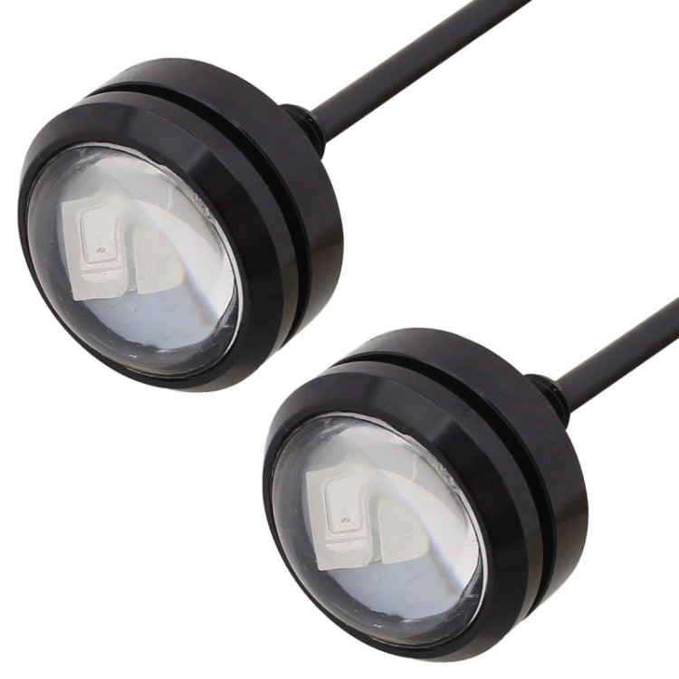 2 PCS 22.5mm 1.5W 150LM Red Light 3 LED SMD 5630 Spotlight Eagle Eye Light Daytime Running Light for Vehicles