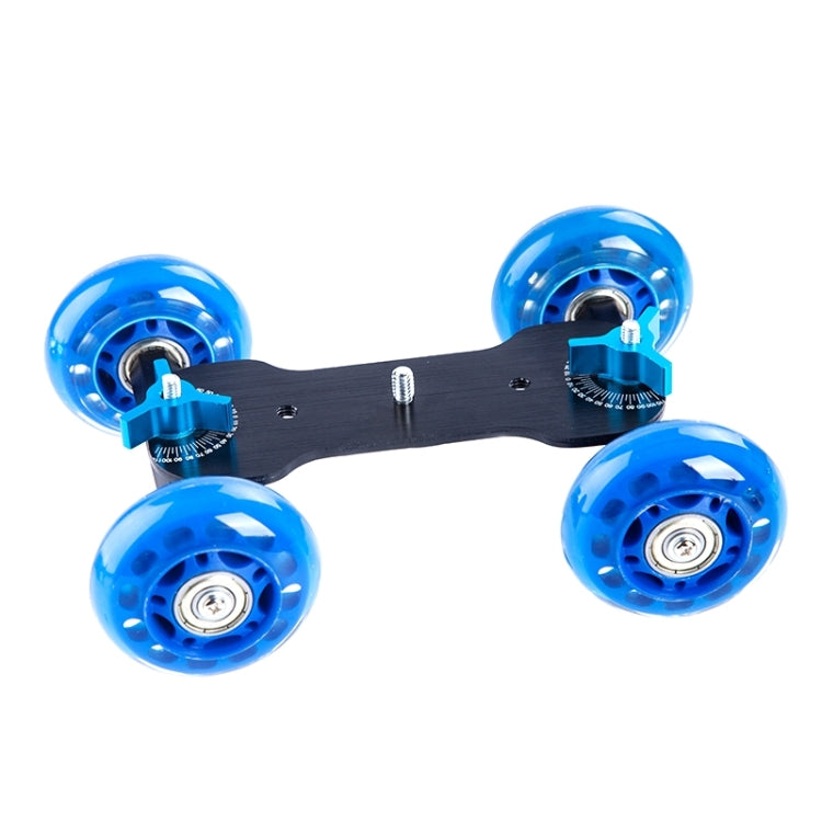 DEBO First Generation Camera Truck / Floor Table Video Slider Track Dolly Car for DSLR Camera / Camcorders(Blue) - Camera Dolly by DEBO | Online Shopping South Africa | PMC Jewellery | Buy Now Pay Later Mobicred