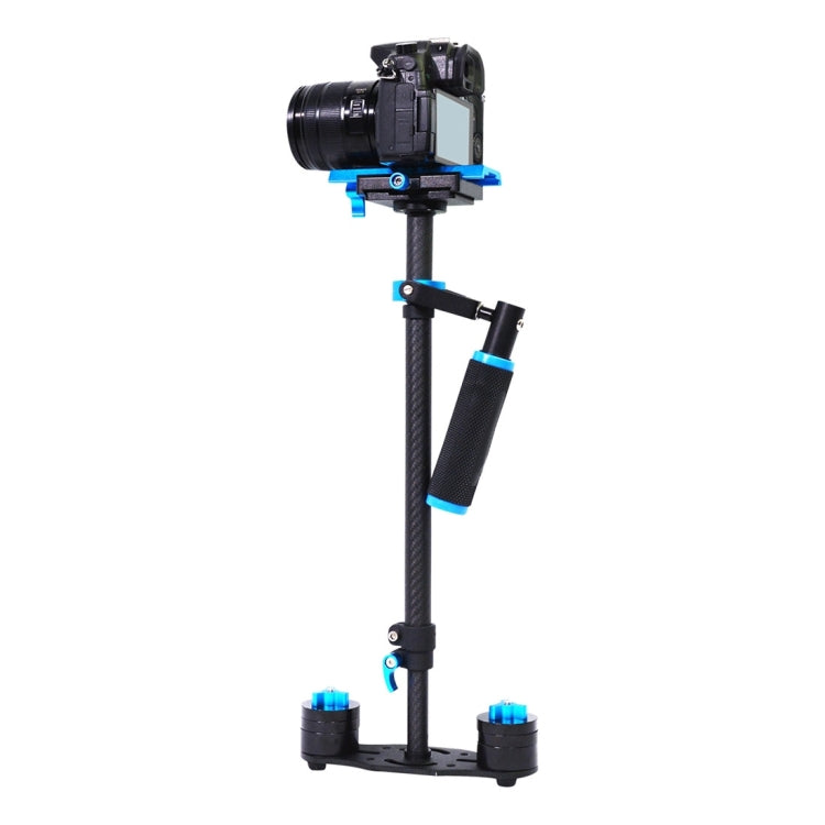 YELANGU 38.5-61cm Carbon Fiber Handheld Stabilizer for DSLR & DV Digital Video & Cameras, Capacity Range 0.5-3kg(Blue) - free shipping - PMC Jewellery - Order now!