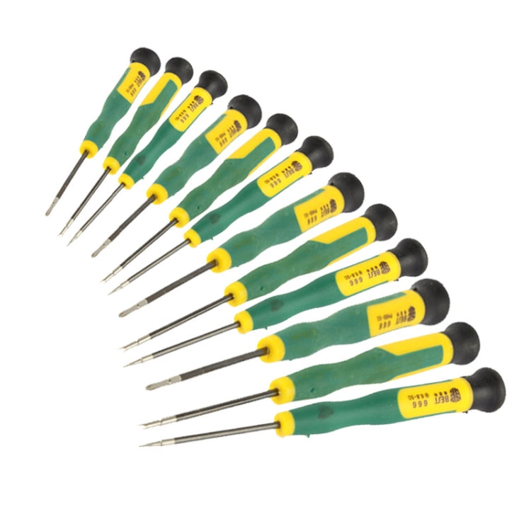 12 in 1 Screwdriver Repair Tool Set T2 T3 T4 T5 T6 T8 Ph00 Ph000 (Bst-666)(Green) - free shipping - PMC Jewellery - Order now!