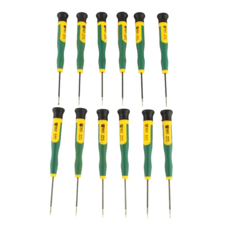 12 in 1 Screwdriver Repair Tool Set T2 T3 T4 T5 T6 T8 Ph00 Ph000 (Bst-666)(Green) - free shipping - PMC Jewellery - Order now!