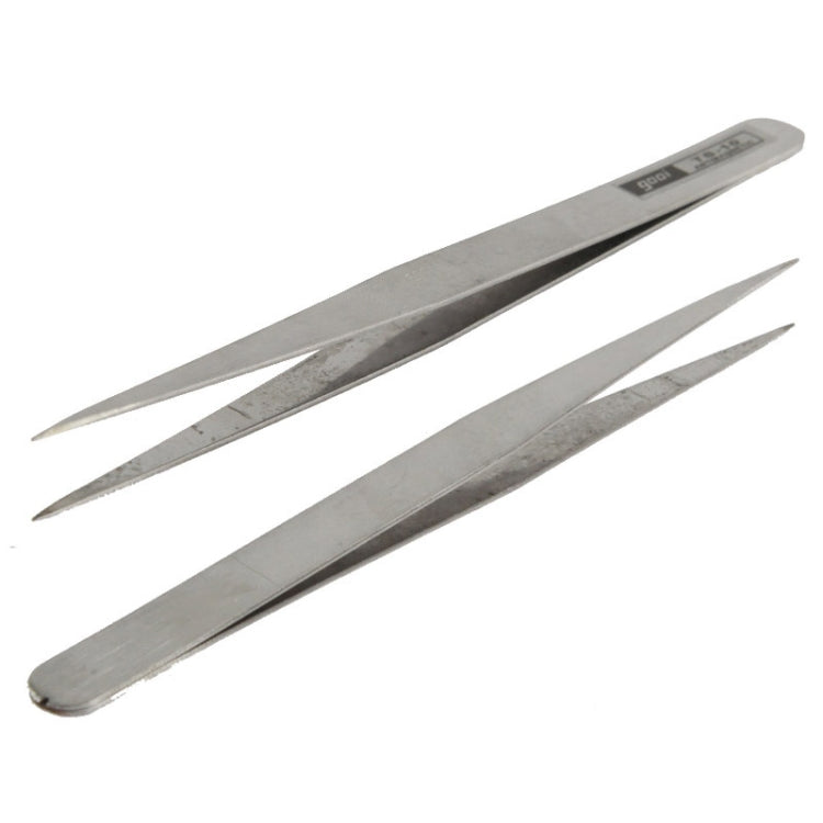 6 PCS Stainless Steel TS-10/ 11/ 12/ 13/ 14/ 15 Straight and Angled Tweezerses(Grey) - Tweezers by VETUS | Online Shopping South Africa | PMC Jewellery | Buy Now Pay Later Mobicred
