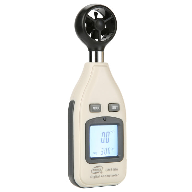 BENETECH Digital Electronic Anemometer (GM816A)(White) - Tachometers & Anemometer by BENETECH | Online Shopping South Africa | PMC Jewellery | Buy Now Pay Later Mobicred