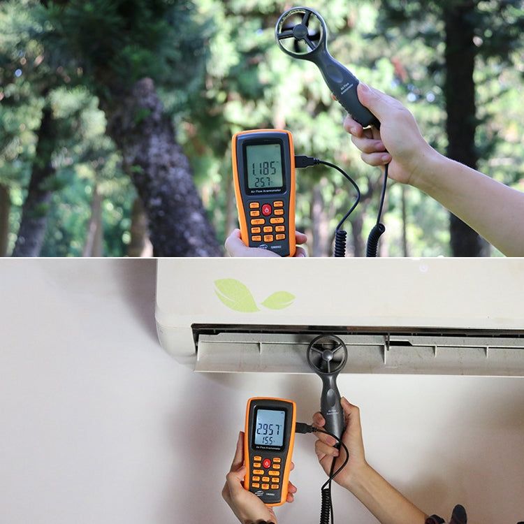 BENETECH GM8902 2.6 Inch LCD Screen Digital Wind Speed Meter Anemometer(Yellow) - free shipping - PMC TechLife - Order now!