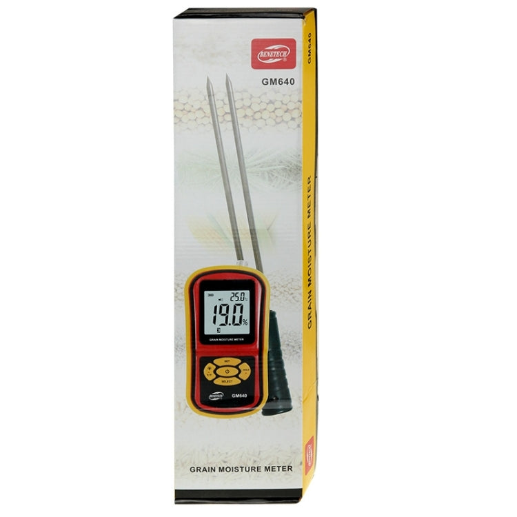 BENETECH GM640 High Quality Digital Grain Moisture Meter with LCD Display - PH & Moisture Meter by BENETECH | Online Shopping South Africa | PMC TechLife