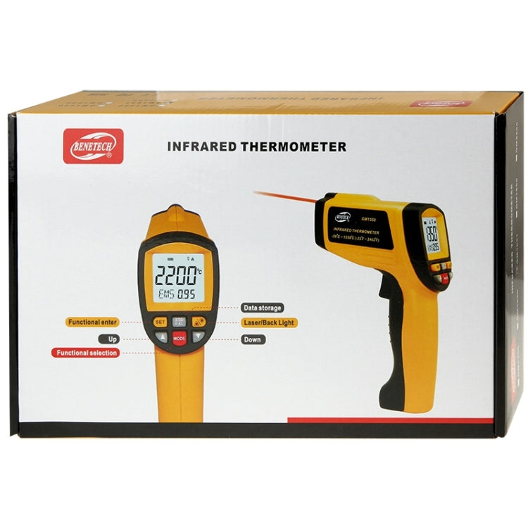 BENETECH GM1651 USB Digital Display Temperature Gun Handheld Infrared IR Thermometer, Measure Range: -30~1650C - free shipping - PMC Jewellery - Order now!