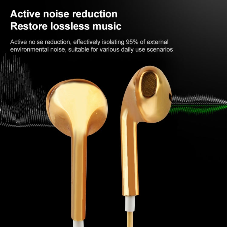 3.5mm Stereo Electroplating Wire Control Earphone for Android Phones / PC / MP3 Player / Laptops(Green)