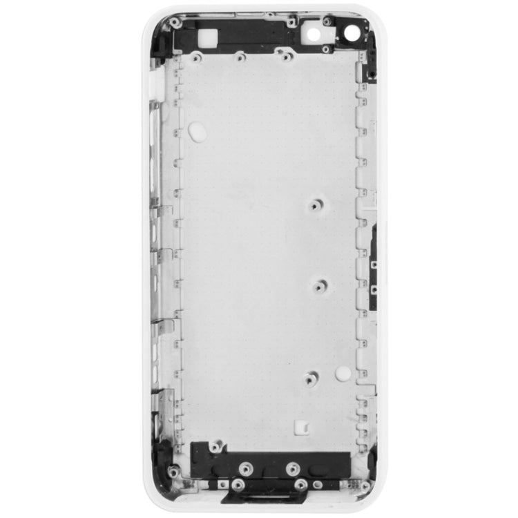 Full Housing Chassis / Back Cover with Mounting Plate & Mute Button + Power Button + Volume Button + Nano SIM Card Tray for iPhone 5C(White)