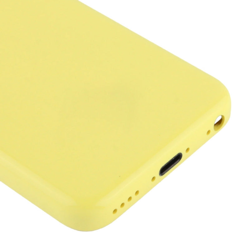 Full Housing Chassis / Back Cover with Mounting Plate & Mute Button + Power Button + Volume Button + Nano SIM Card Tray for iPhone 5C(Yellow)