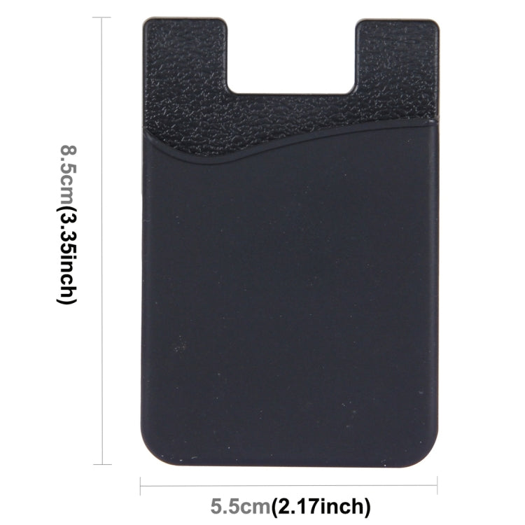 Smart Wallet Silicone Card Holder for iPhone Series(Black)