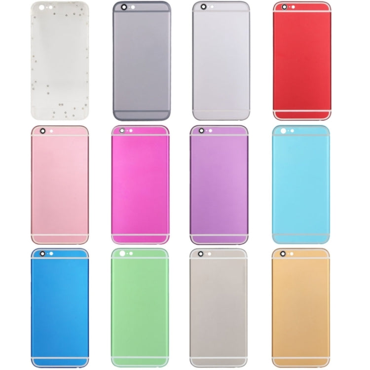 Full Assembly Housing Cover for iPhone 6, Including Back Cover & Card Tray & Volume Control Key & Power Button & Mute Switch Vibrator Key(Silver)