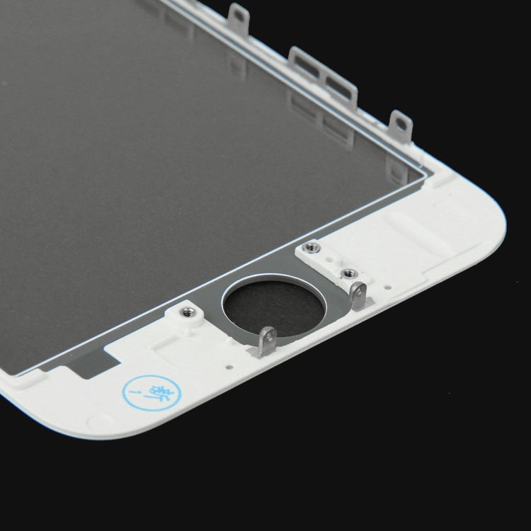 2 in 1 for iPhone 6 (Front Screen Outer Glass Lens + Frame)(White)