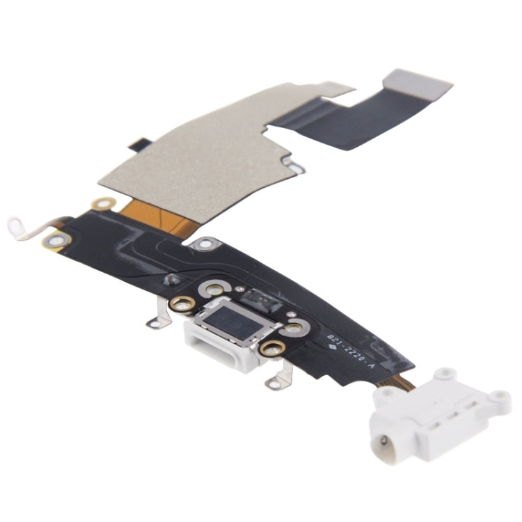 Charging Port Dock Connector Flex Cable for iPhone 6 Plus(White) - iPhone 6/6 Plus Parts by PMC TechLife | Online Shopping South Africa | PMC TechLife
