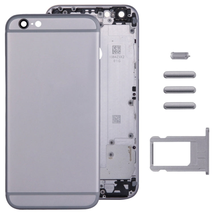 Full Assembly Housing Cover for iPhone 6 Plus, Including Back Cover & Card Tray & Volume Control Key & Power Button & Mute Switch Vibrator Key(Grey)