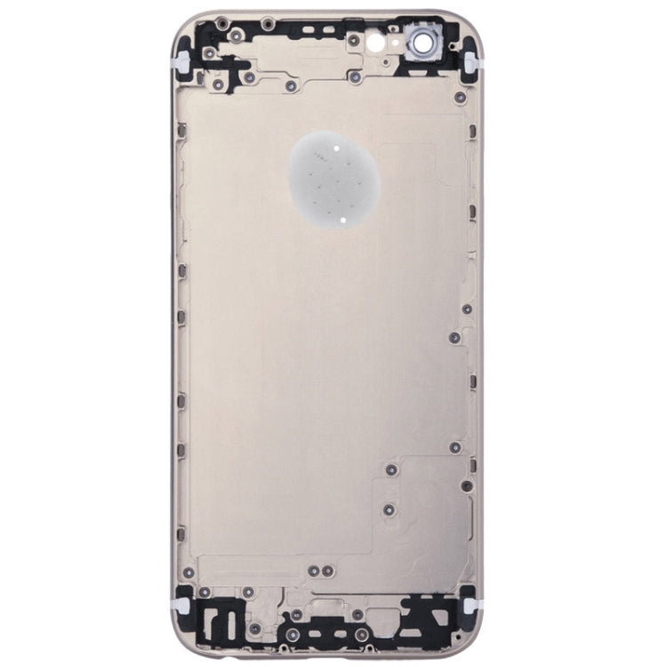 Full Assembly Housing Cover for iPhone 6 Plus, Including Back Cover & Card Tray & Volume Control Key & Power Button & Mute Switch Vibrator Key(Gold)