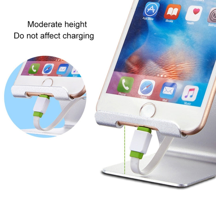Aluminum Stand Desktop Holder for iPad, iPhone, Galaxy, Huawei, Xiaomi, HTC, Sony, and other Mobile Phones or Tablets(Silver)