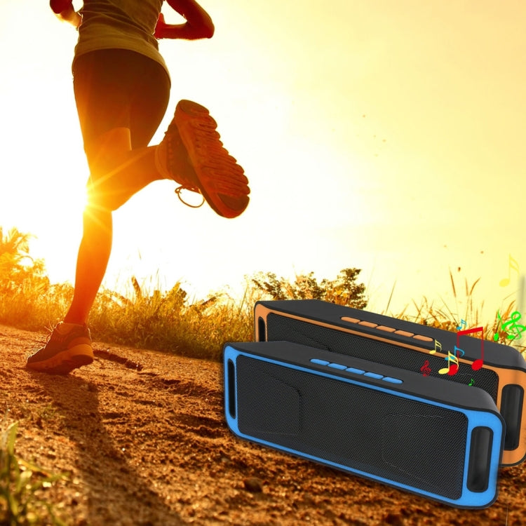 Portable Stereo Wireless Bluetooth Music Speaker, Support Hands-free Answer Phone & FM Radio & TF Card, For iPhone, Galaxy, Sony, Lenovo, HTC, Huawei, Google, LG, Xiaomi, other Smartphones(Blue) - Desktop Speaker by PMC TechLife | Online Shopping South Africa | PMC TechLife