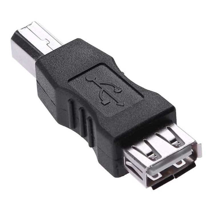 USB 2.0 A Female to B Male Adapter Connector AF to BM Converter for Printer(Black)