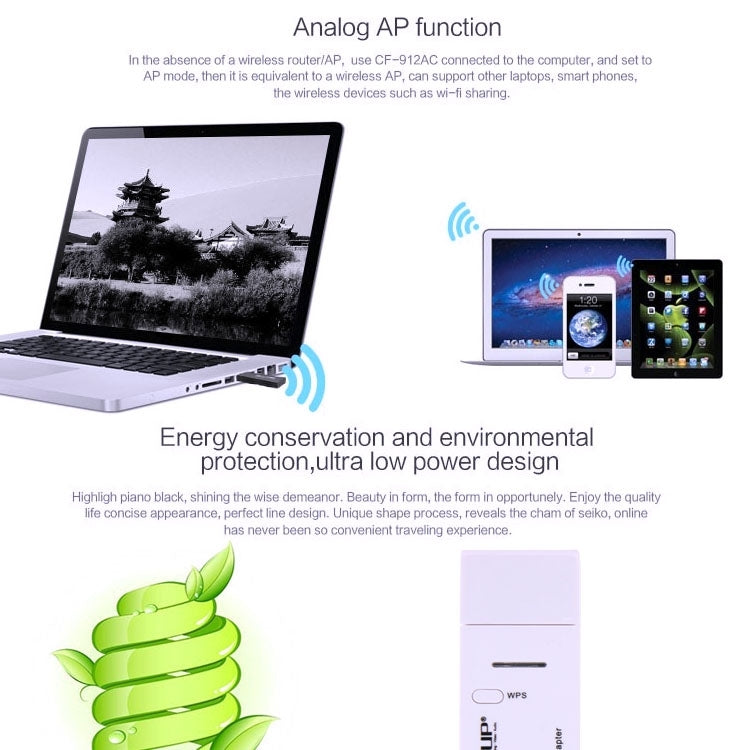 EDUP AC-1601 802.11AC 1200M Dual Band USB 3.0 Wifi Wireless Adapter - free shipping - PMC TechLife - Order now!