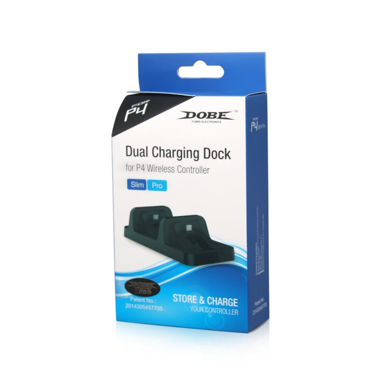 DOBE USB Dual Charger Dock Station for PS4 Wireless Controller (TP4-002)(Black) - Charger & Power by DOBE | Online Shopping South Africa | PMC TechLife