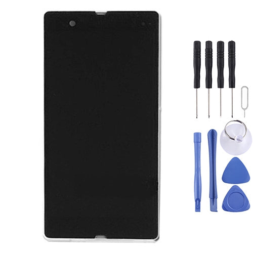 LCD Display + Touch Panel with Frame for Sony Xperia Z / L36H / C6603 / C6602(White)