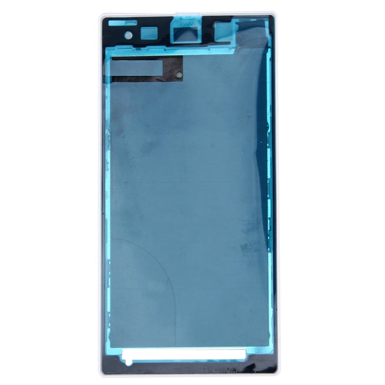 Front Housing LCD Frame Bezel Plate for Sony Xperia Z1 / C6902 / L39h / C6903 / C6906 / C6943(White)