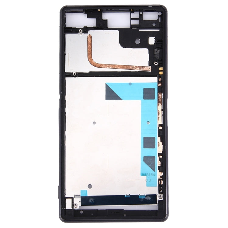 Front Housing LCD Frame Bezel Plate for Sony Xperia Z3 / L55w / D6603(Black)