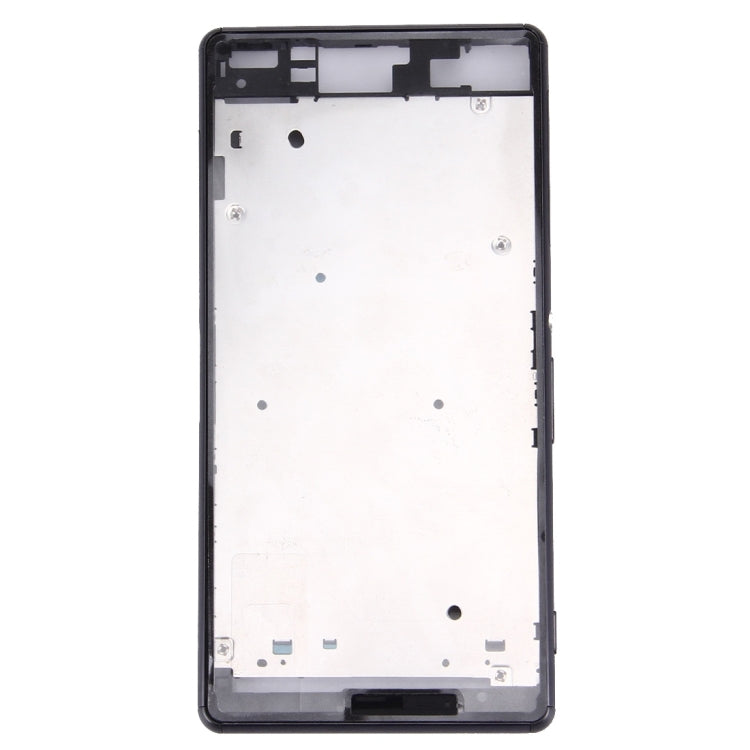 Front Housing LCD Frame Bezel Plate for Sony Xperia Z3 / L55w / D6603(Black)