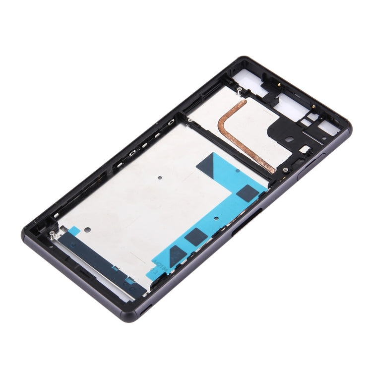 Front Housing LCD Frame Bezel Plate for Sony Xperia Z3 / L55w / D6603(Black)