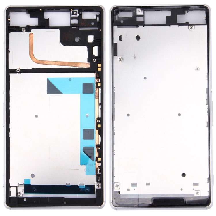 Front Housing LCD Frame Bezel Plate for Sony Xperia Z3 / L55w / D6603(White)