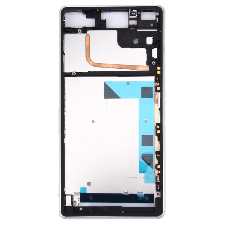 Front Housing LCD Frame Bezel Plate for Sony Xperia Z3 / L55w / D6603(White)