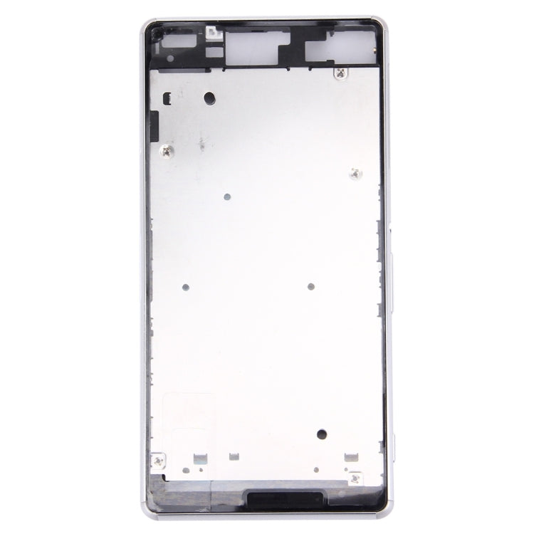 Front Housing LCD Frame Bezel Plate for Sony Xperia Z3 / L55w / D6603(White)