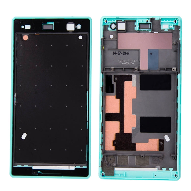 Front Housing with Adhesive for Sony Xperia C3(Green)