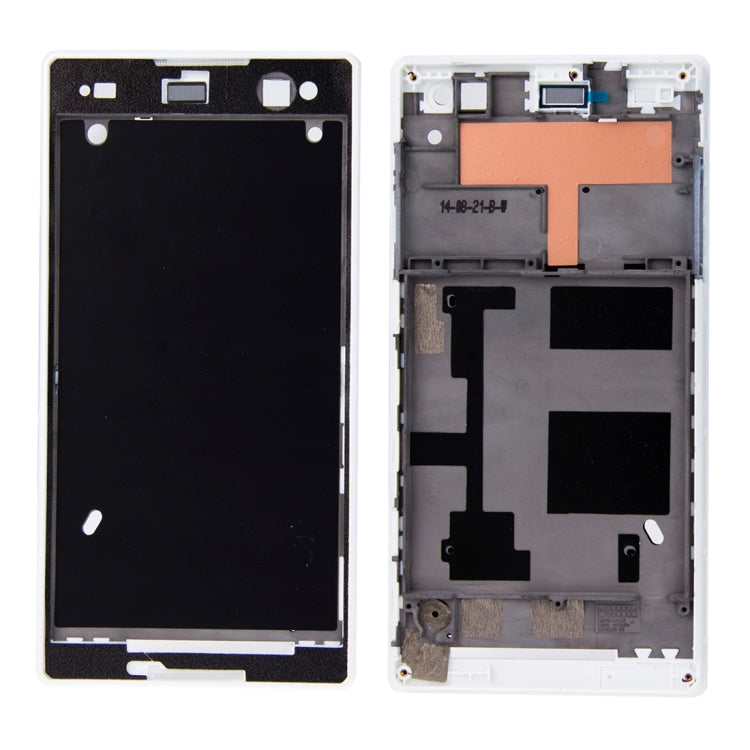 Front Housing with Adhesive for Sony Xperia C3(White)