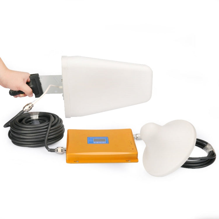 Mobile LED DCS 1800MHz & GSM 900MHz Signal Booster / Signal Repeater with Logarithm Periodic Antenna(Gold) - free shipping - PMC Jewellery - Order now!