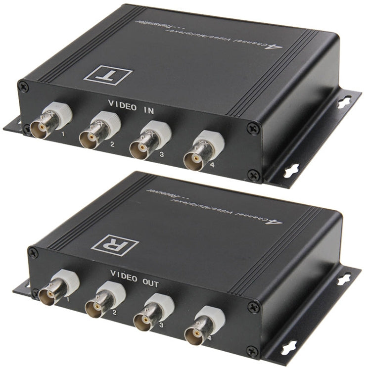 4 Channel Video Multiplexer Transmitter and Receiver(Black) - free shipping - PMC Jewellery - Order now!
