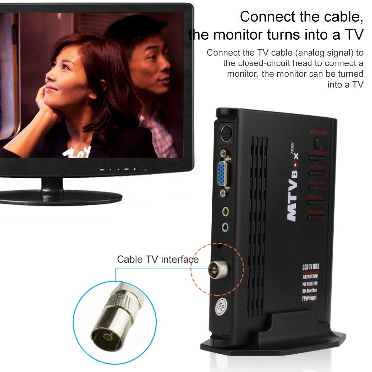 HD LCD TV-Box with Remote Control, TV (PAL-BG+PAL-DK)(Silver)