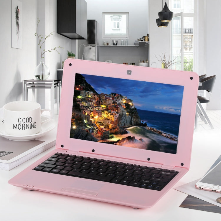 10.1 inch Notebook PC, 1GB+8GB, Android 6.0 A33 Dual-Core ARM Cortex-A9 up to 1.5GHz, WiFi, SD Card, U Disk(Pink)