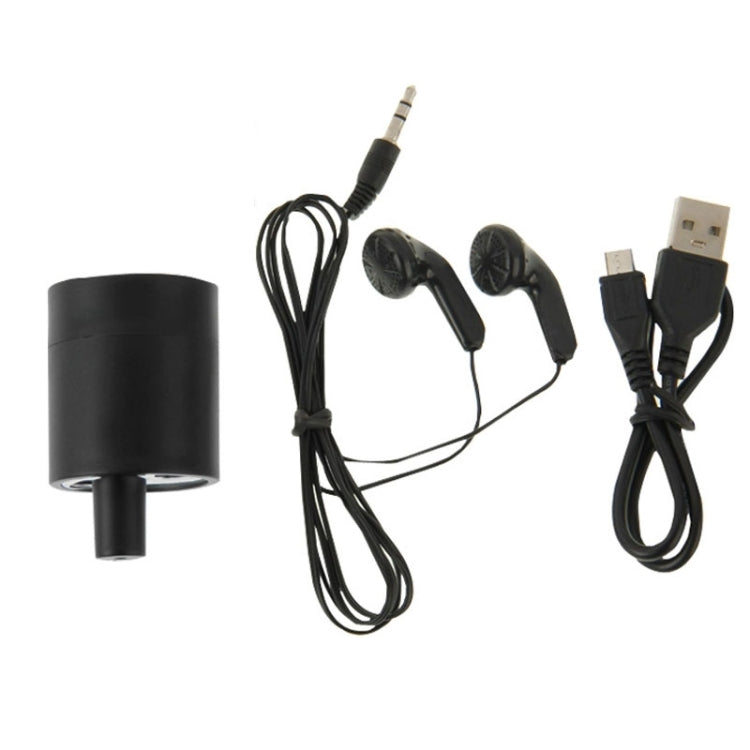 Powerful Audio Wiretap Listen Device Fold Ear Amplifier Wall Door Eavesdropping Surveillance with Earphone(Black) - free shipping - PMC Jewellery - Order now!
